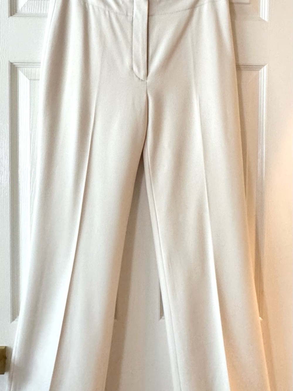 Talbots Heritage Wide-Leg Ivory Trousers Size 6 - Picture 8 of 8